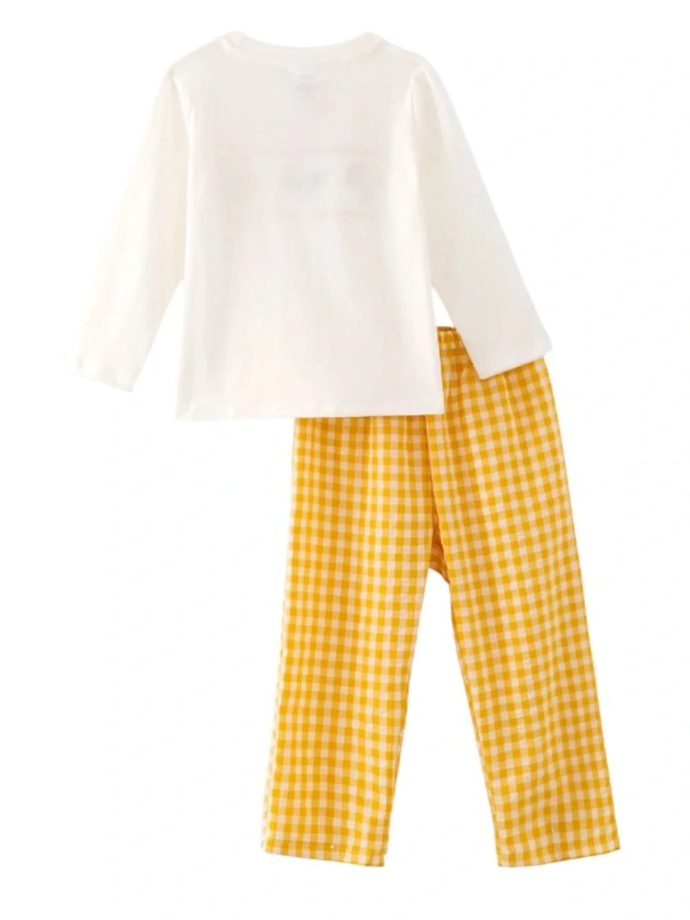 Rylee Faith Embroidered Chicken Long Sleeve &  Gingham Pants NWT Size 3